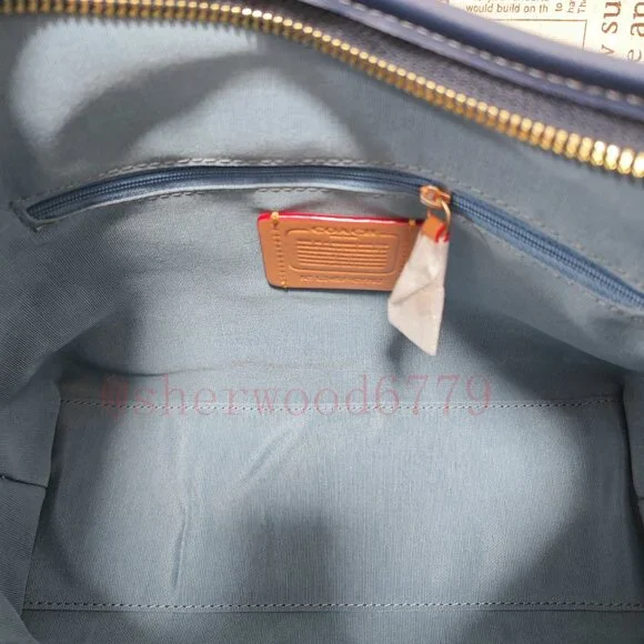 🥳🥳Coach Laurel Shoulder Bag Denim - Picture 4 of 11
